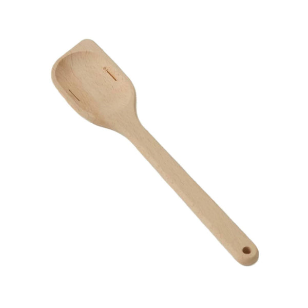 2 in 1 나무 요리 주걱과 계량스푼 표시 29.5cm