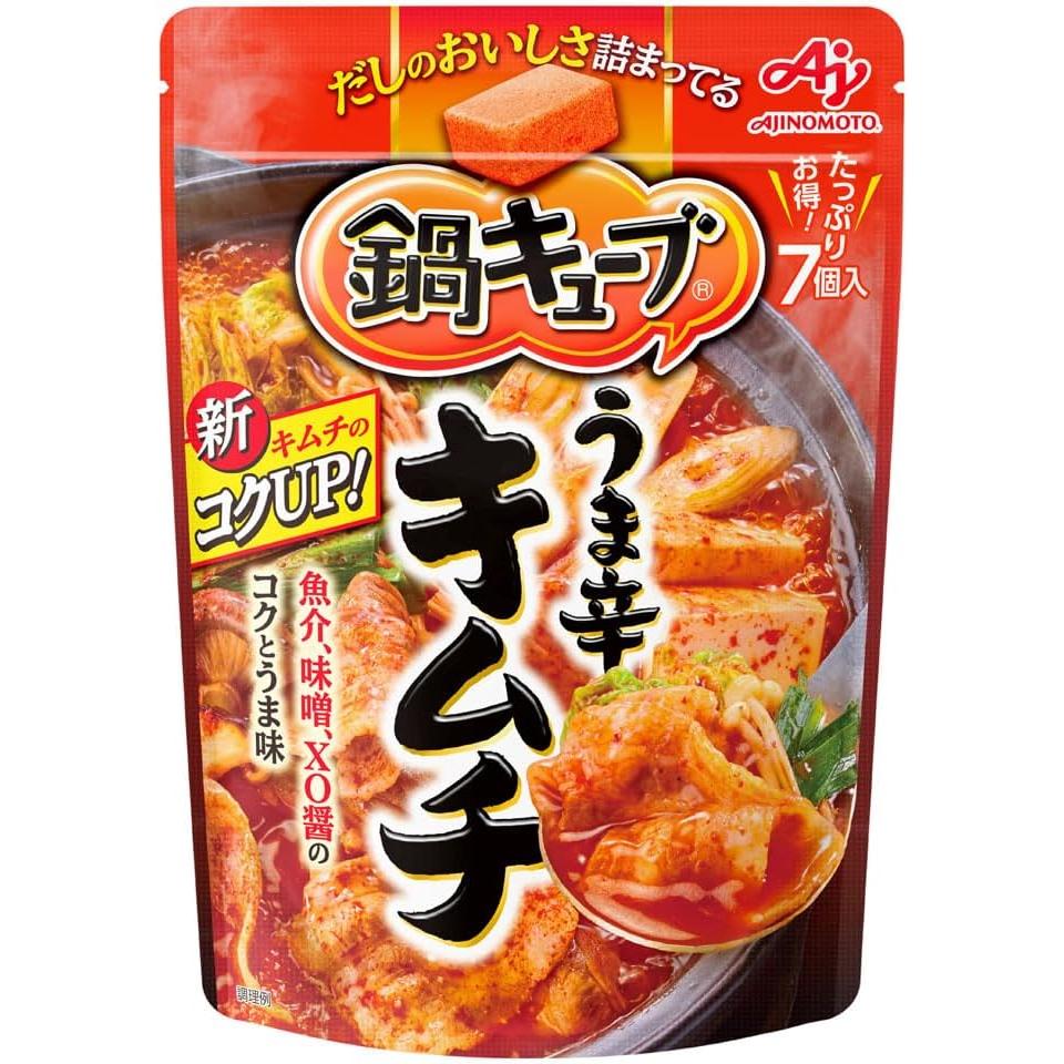 아지노모토 나베 큐브 전골 국물 육수 매운 김치맛 큐브 7개
