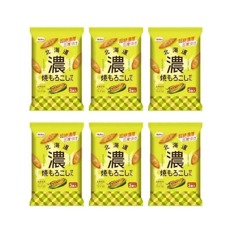 Befco 구운 스위트 홋카이도 옥수수 센베이 51g (6개입)