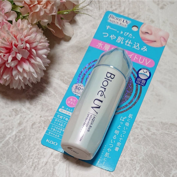 비오레 UV 아쿠아 리치 아쿠아 하이라이트 로션 밀키 선스크린 SPF50+ 70ml