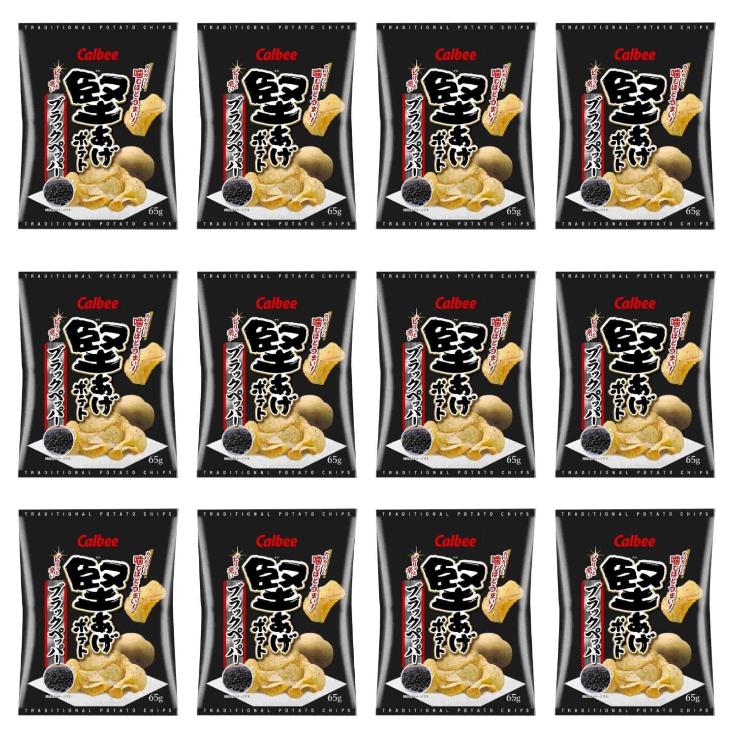 칼비 카타아게 크리스피 블랙페퍼 감자칩 65g (12봉입)