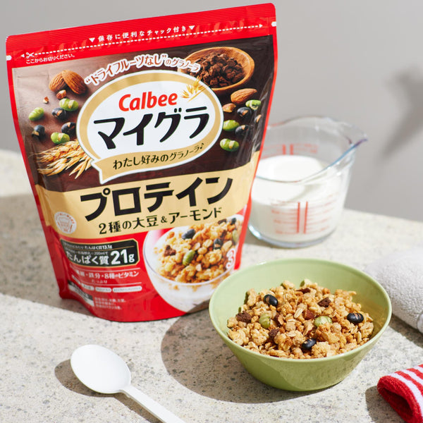 칼비 유청 단백질 그래놀라 시리얼 + 아몬드 & 콩 360g