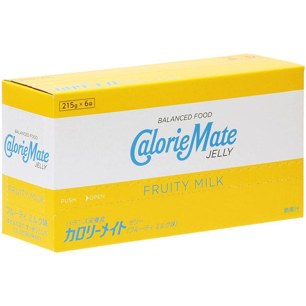 칼로리메이트 젤리 균형 영양 젤리 음료 과일 우유 215g × 6개