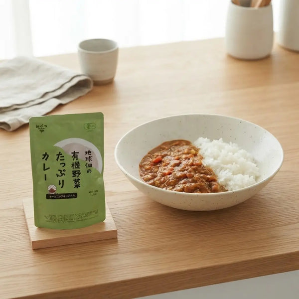 치큐바타케 유기농 야채 카레 글루텐 프리 비건 레토르트 식사 180g