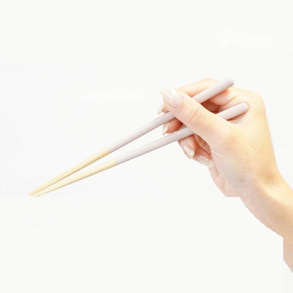 어린이 젓가락 미끄럼 방지 식기세척기 안전 베이지 젓가락 18cm