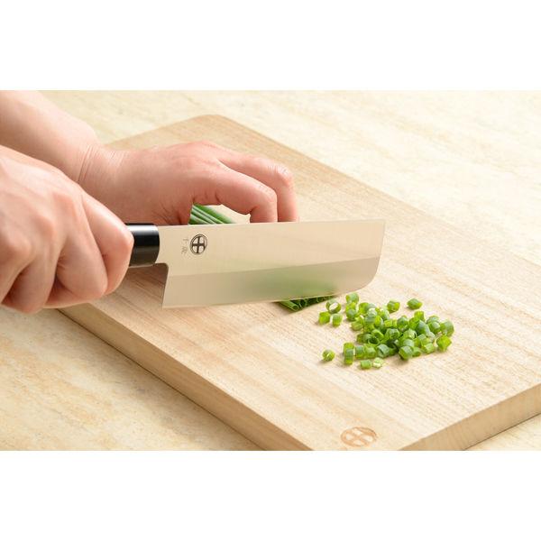 치토세 일본식 칼 3피스 세트 나무 손잡이 산토쿠, 나키리 & 데바