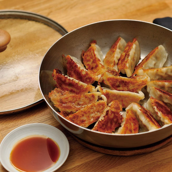 치토세 나무 손잡이 인덕션 철판 프라이팬 28cm