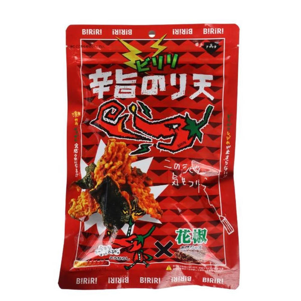 Daiko Foods 노리텐 비리리 쿤 매콤한 도가라시 튀김 김 칩(10팩)