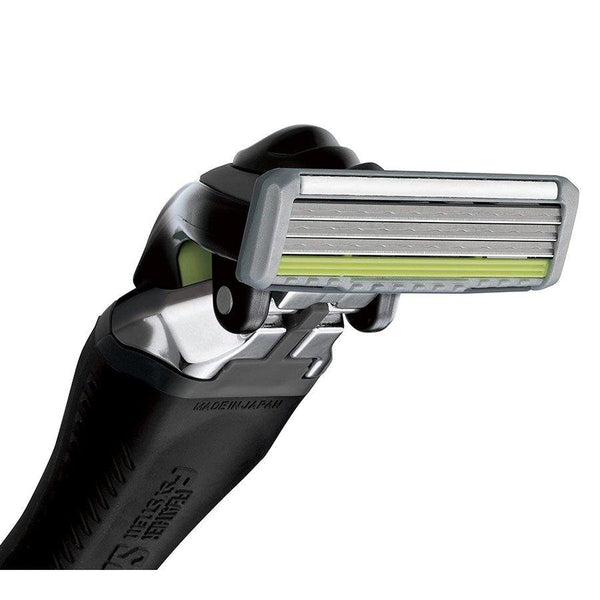 깃털 F-시스템 사무라이 엣지 면도기 + 블레이드 카트리지 1개