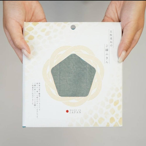 선물을 위한 5개의 층 모슬린 접시 피복 파란 회색 면 접시 수건