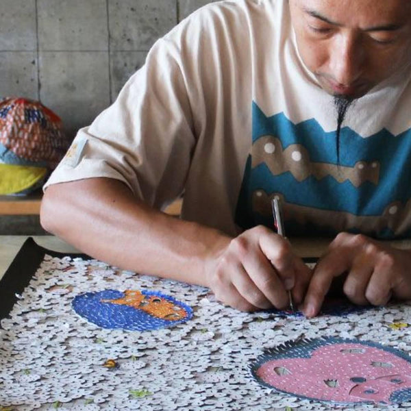 보자기 고슴도치 디자인 그린 코튼 보자기 책 표지 50cm