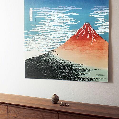 보자기 레드후지 우키요에 아트 코튼 보자기 104×104cm