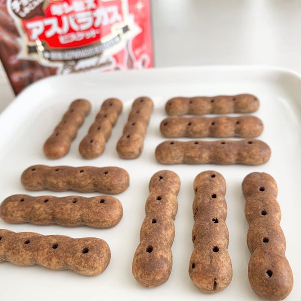 진비스 아스파라거스 초콜릿 담근 미니 아스파라거스 모양 비스킷 (6팩)