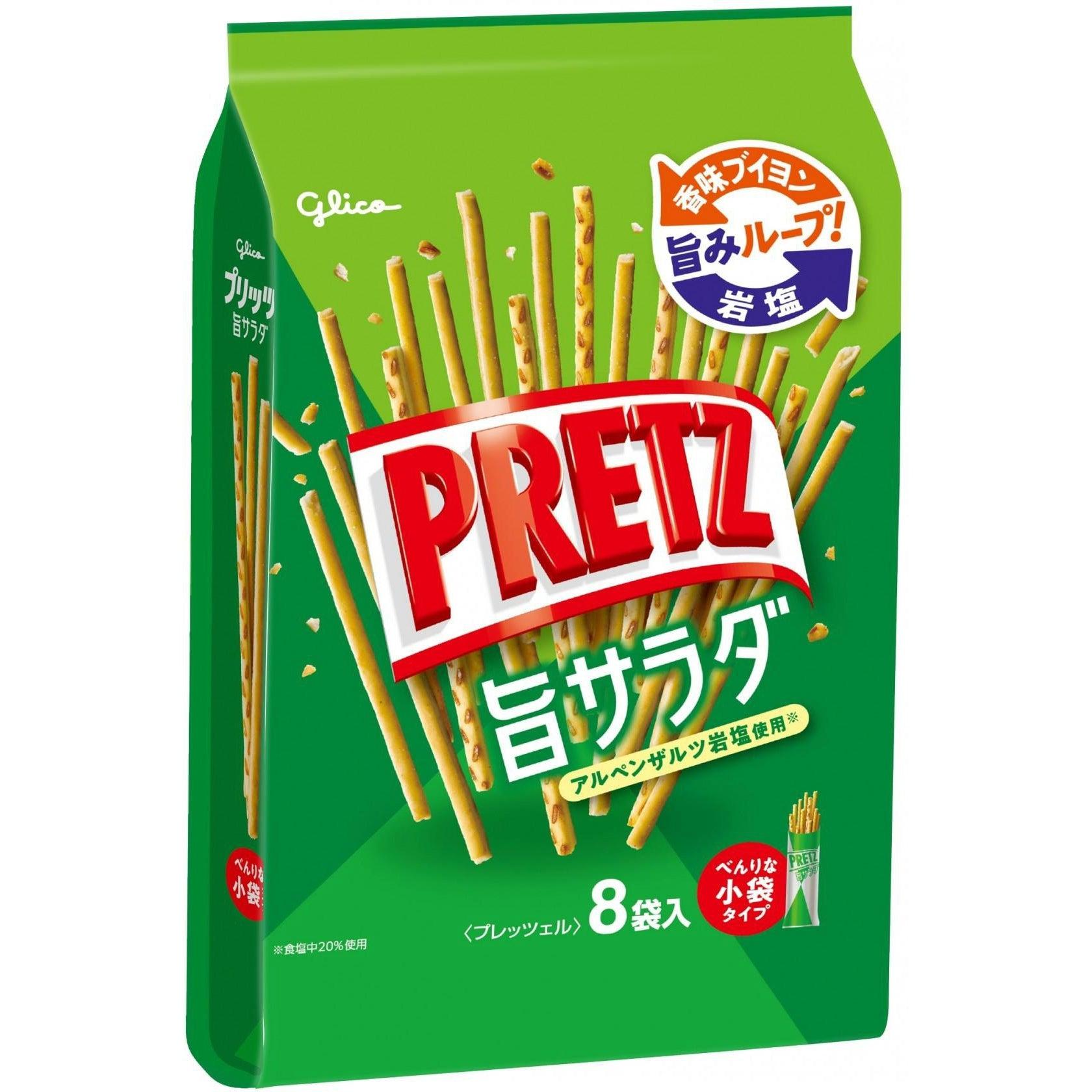 글리코 프레츠 샐러드 비스킷 스틱 세이보리 크런치 스낵 118g