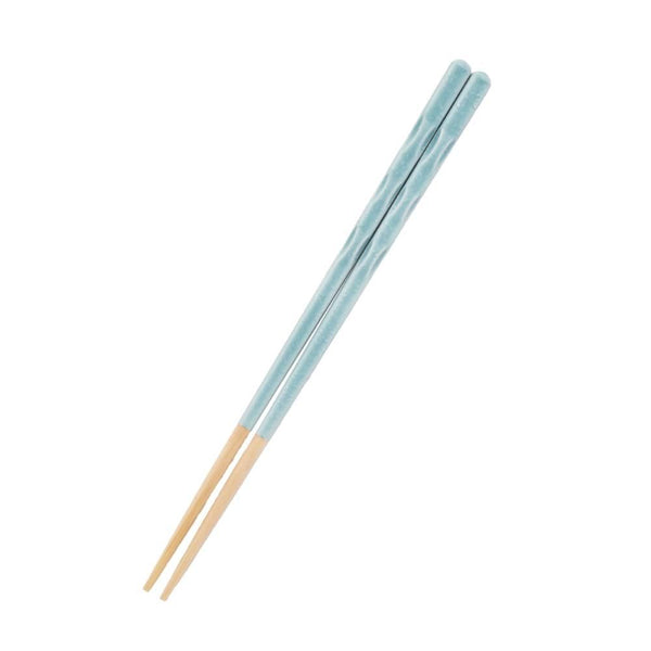 손수 나무젓가락 이지그립 특허 논슬립 블루 23cm