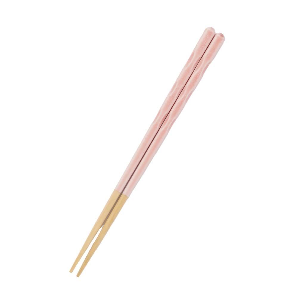 수제 나무젓가락 잡기쉬운 특허받은 논슬립 핑크 21cm