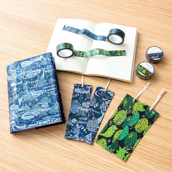 홀로그램 포일 스탬프 북마크 고래 기념 디자인 2ct.