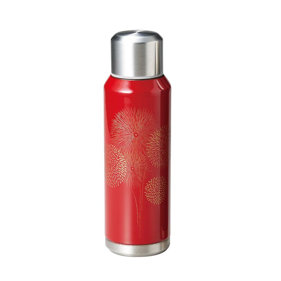 Isuke 재사용 가능 슬림 병 래커 불꽃놀이 디자인 레드 300ml