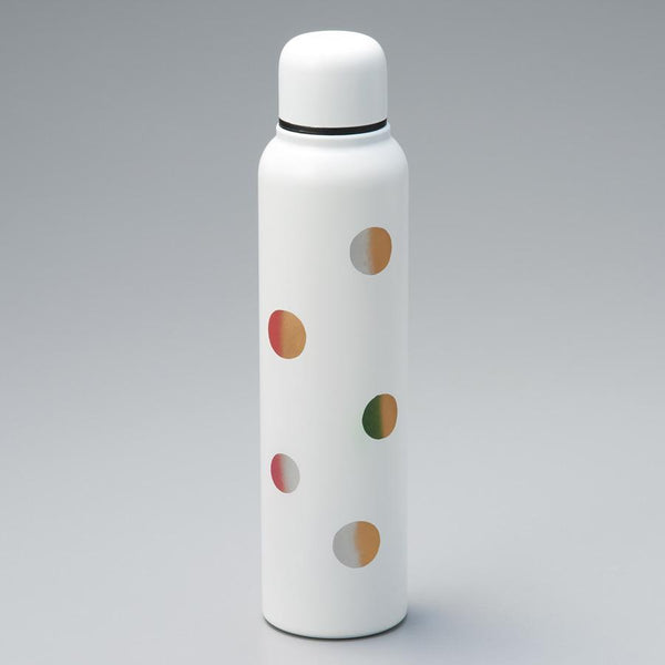 Isuke 재사용 가능한 슬림 물병 스타일리쉬 컬러 도트 패턴 350ml