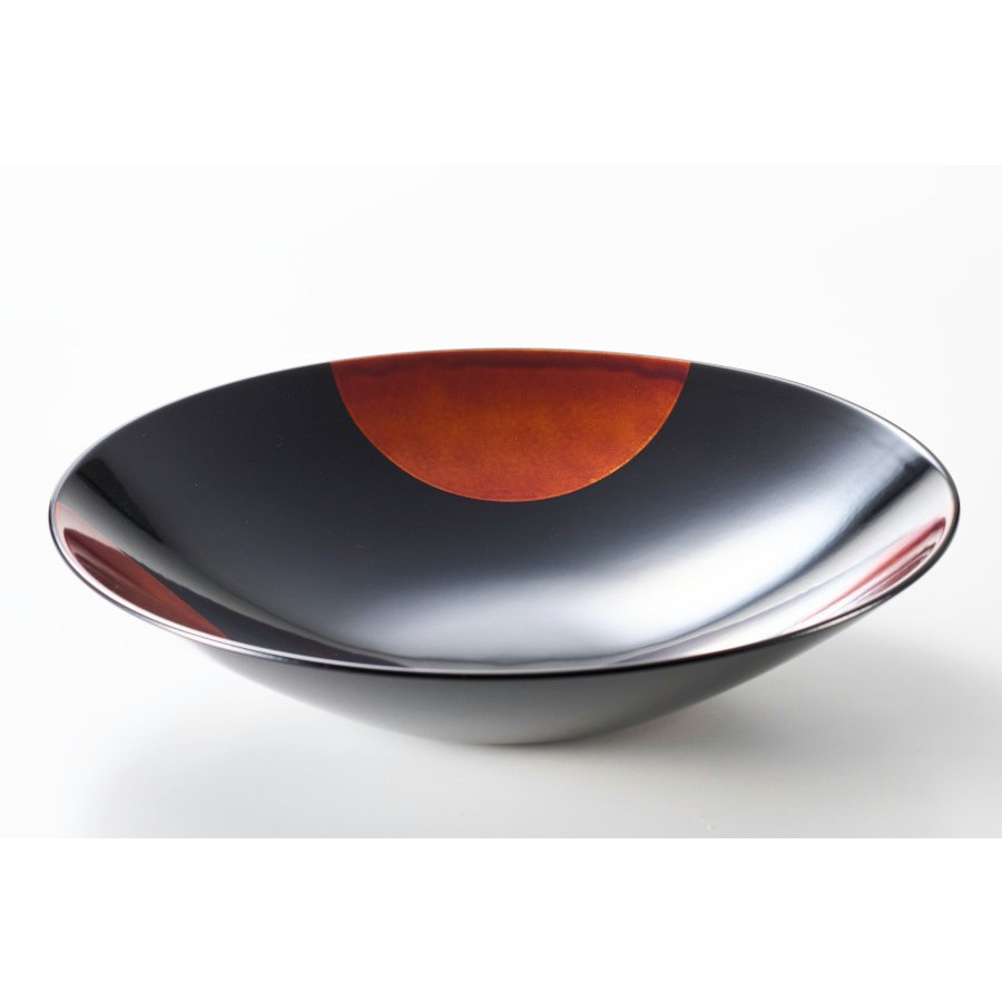 이스케 백단 옻칠 그릇 썬&문 대형