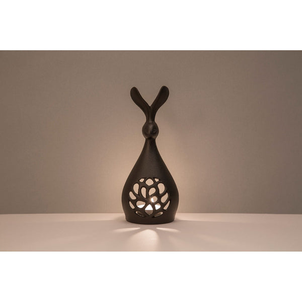Iwachu 일본 주철 Tealight 캔들 홀더 토끼 디자인