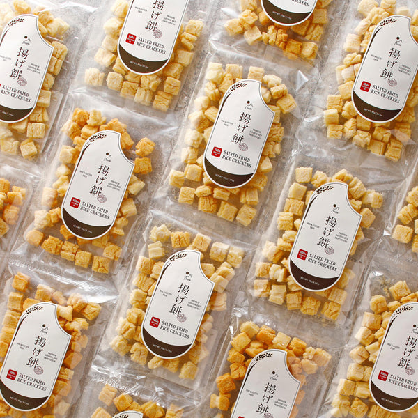 J Taste 아게모치 소금에 절인 바삭한 일본 센베이 90g (3개입)