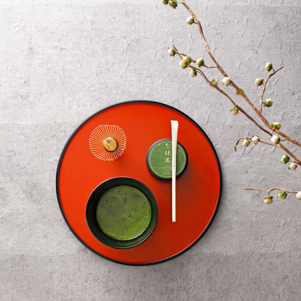 J 테이스트 우아한 럭셔리 말차 세트, 유기농 의식용 말차 4개 포함