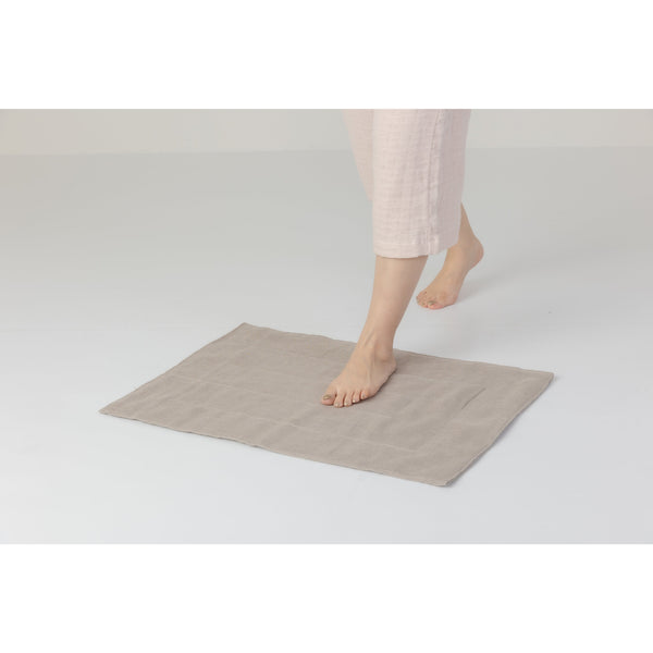 Jogan 리넨 욕실 매트 12겹 대마 초흡수성 욕실 매트 50 x 70cm