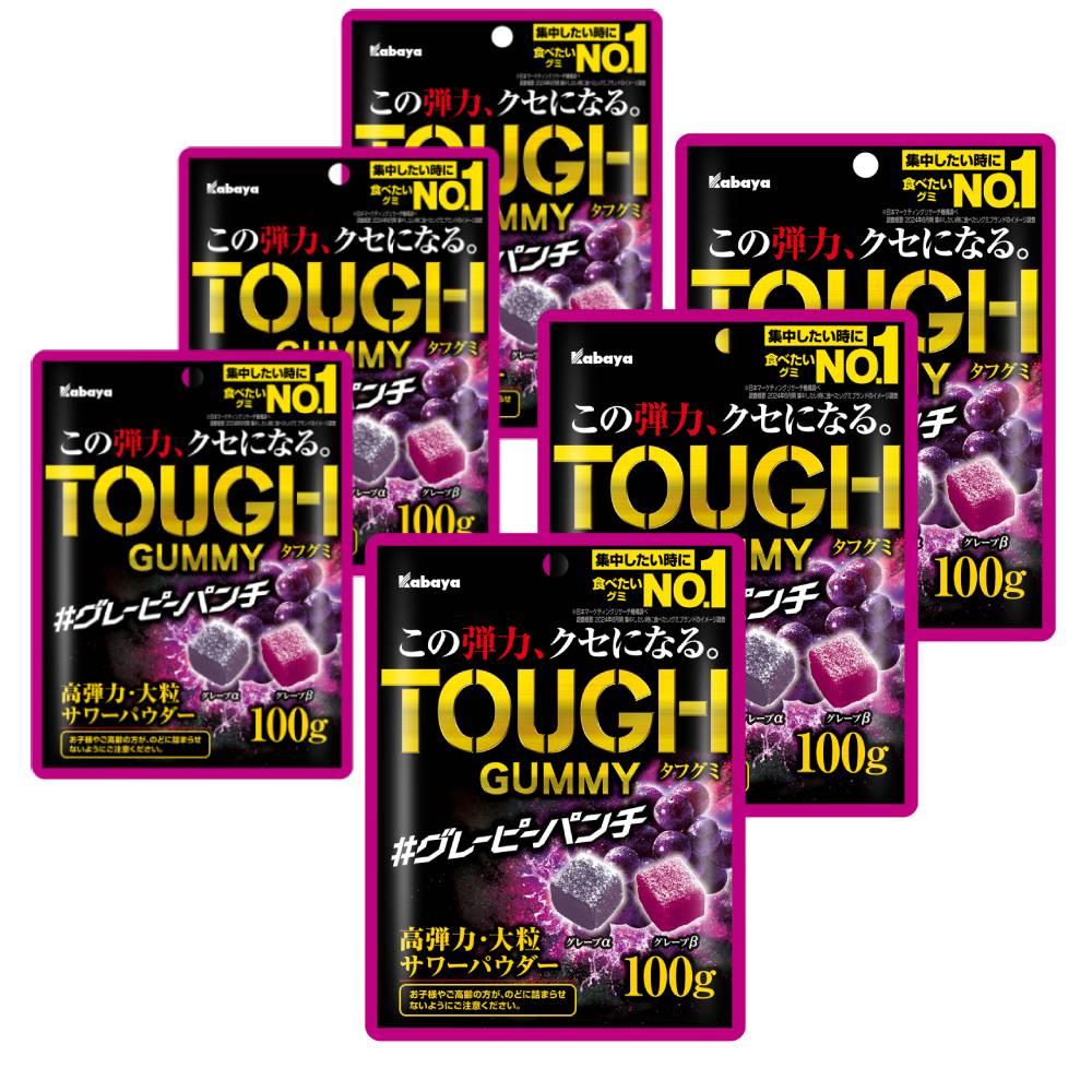 카바야 질긴 구미 알파 & 베타 포도 츄이 구미 100g (6개입)