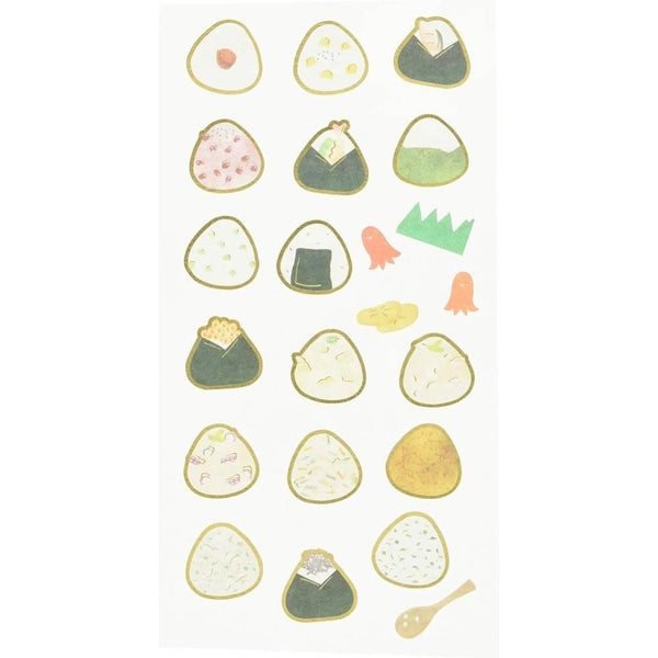 Kamiiso 일본 음식 스크랩북 스티커 Onigiri 테마
