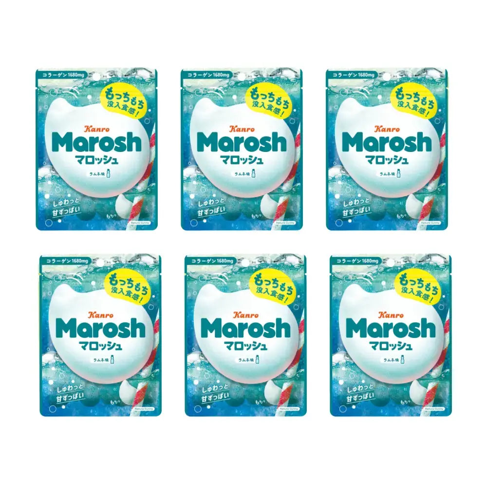 칸로 마로쉬 라무네 소다맛 소프트 쫄깃쫄깃 캔디 50g (6개입)