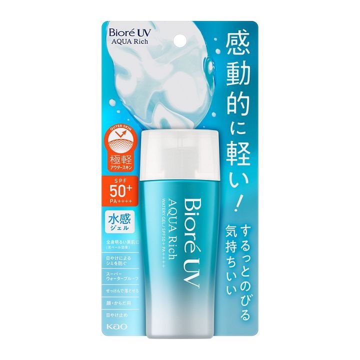 비오레 UV 아쿠아 리치 워터리 젤 선스크린 SPF50+ PA++++ 70ml