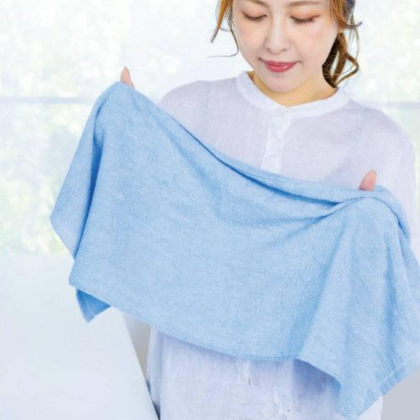 Kawac 퀵 드라이 흡수성 소프트 페이스 타올 블루 34×80cm