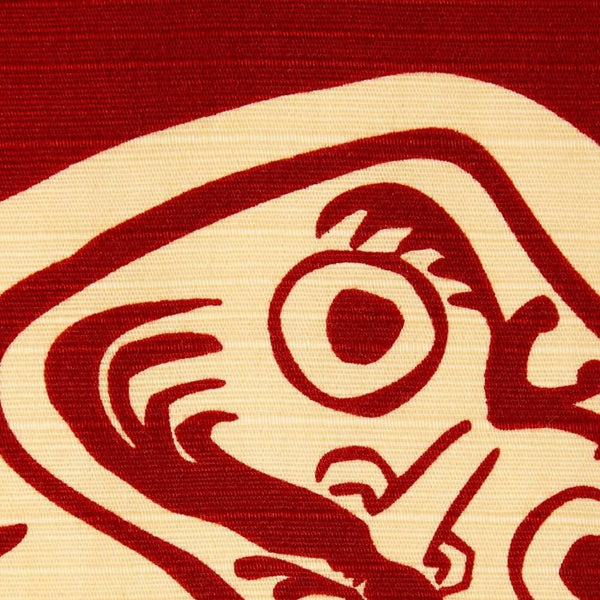 케네마 후로시키 시치텐하키 미디엄 레드 코튼 보자기 90cm