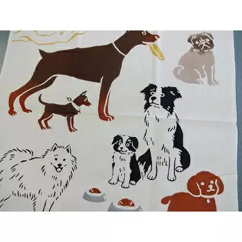 케네마 테누구이 개 품종 일본 전통 손으로 염색한 천