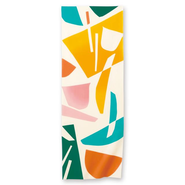 케네마 테누구이 현대 식기 일본 전통 손으로 염색한 천