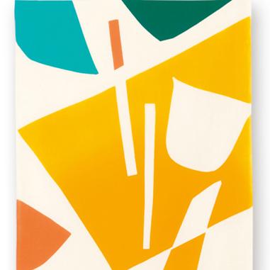 케네마 테누구이 현대 식기 일본 전통 손으로 염색한 천