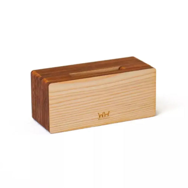 Kinote Canyon Powerless Sugi Cedar Wood 스피커 및 스마트폰 스탠드