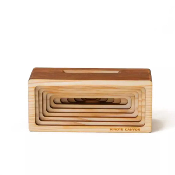 Kinote Canyon Powerless Sugi Cedar Wood 스피커 및 스마트폰 스탠드