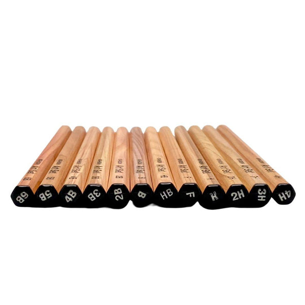 Kitaboshi 4H-6B 아트 세트 드로잉용 연필 12개