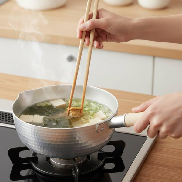 Kiya 경량 유키히라 냄비 망치 알루미늄 냄비 1.5L