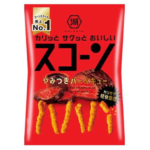 코이케야 경멸 BBQ 바베큐 옥수수 퍼프 스낵 73g (3봉지)