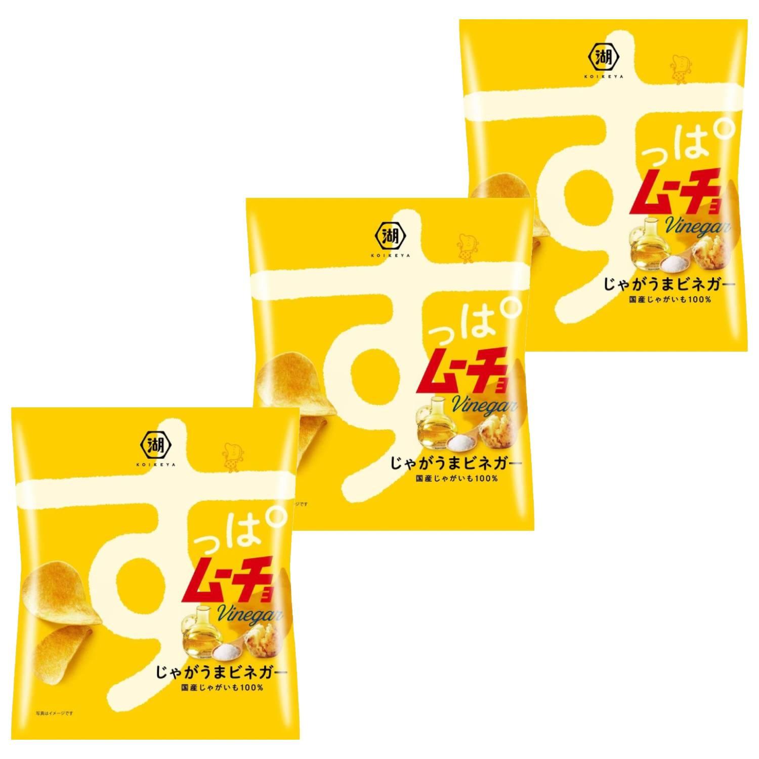 코이케야 삽파무초 사워 식초 칩 55g (3봉지)