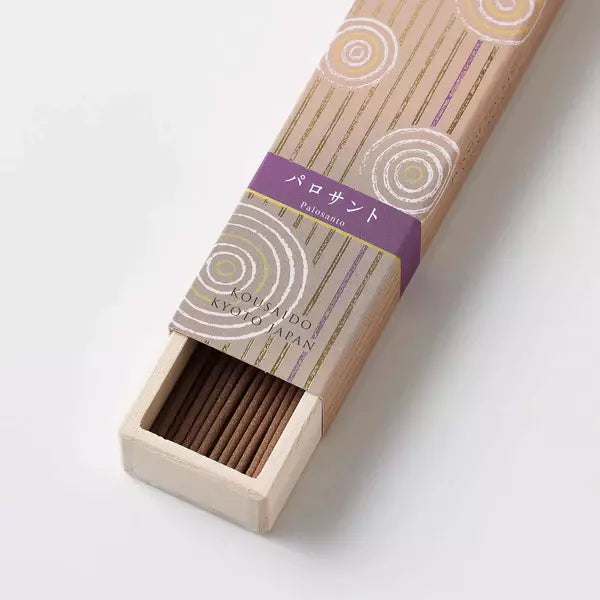 코사이도 팔로 산토 긴 향 스틱 나무 상자 40ct.