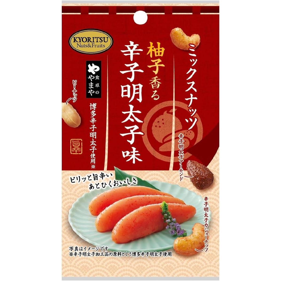 교리츠 혼합 견과류 매운 명란 명란 & 유자맛 25g (6개입)