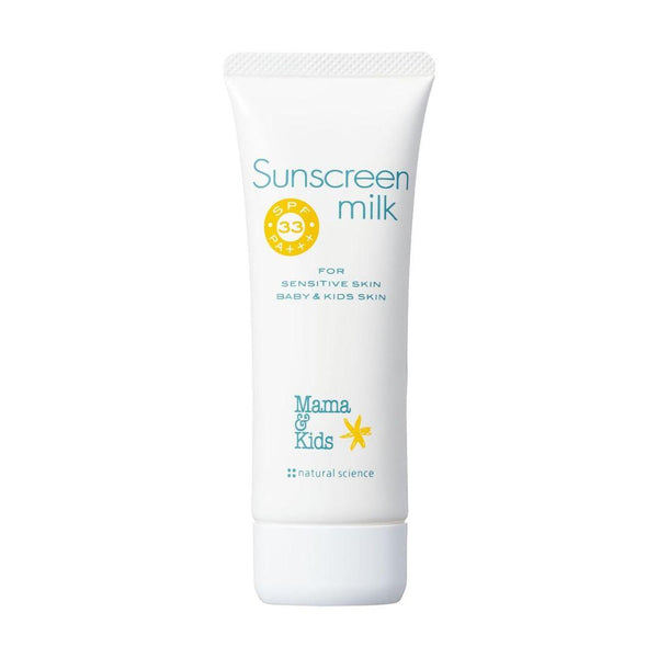 마마앤키즈 저자극 워터프루프 밀크 선스크린 SPF33 PA+++ 80g
