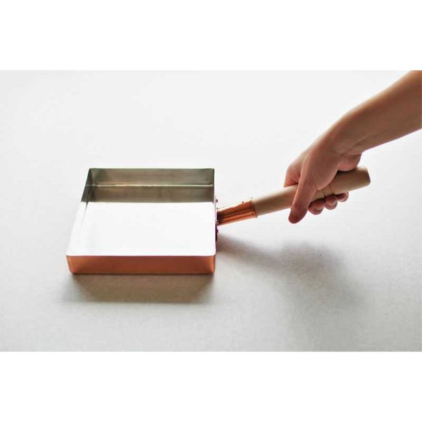 마루신 칸토형 사각 타마고야키 오믈렛 구리 팬 18x18cm