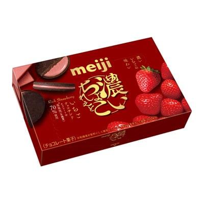 메이지 리치 초콜릿 초콜릿 샌드 딸기 샌드위치 비스킷 (5개입)