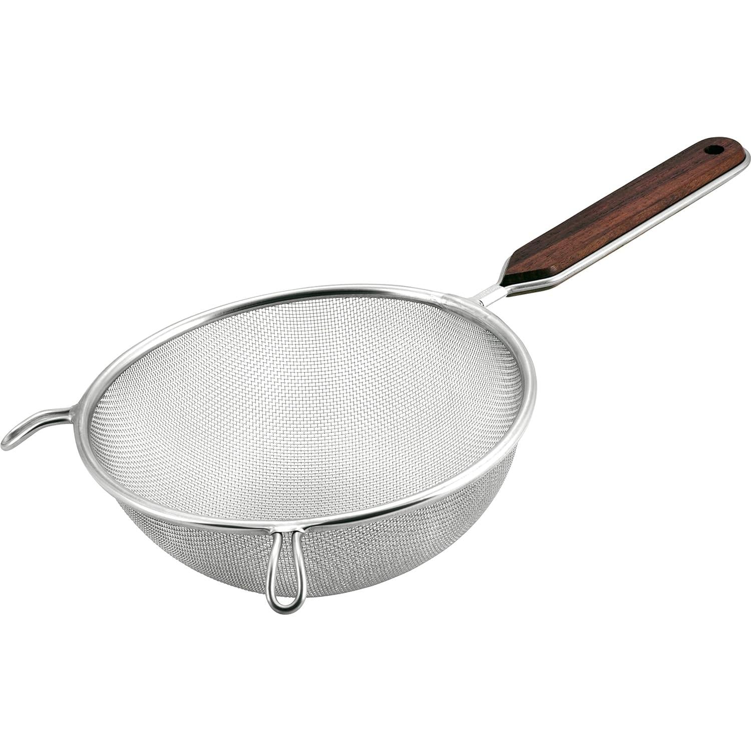Minex 나무로 처리된 고운 망사 스트레이너 스테인레스 스틸 체 180mm