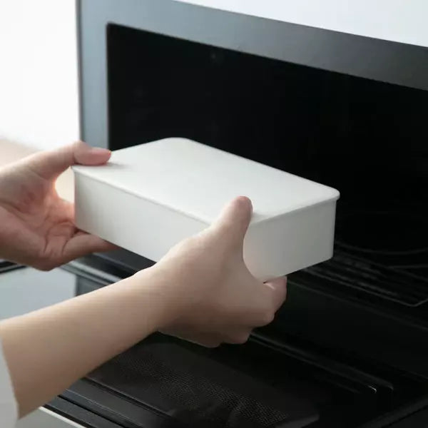 미니멀리스트 화이트 전자레인지용 도시락 도시락 대용량 1000ml